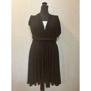 Ravon by Vonn Vonnie Womens Black Transformer Fit n Flare 15+ in One‎ Dress OS